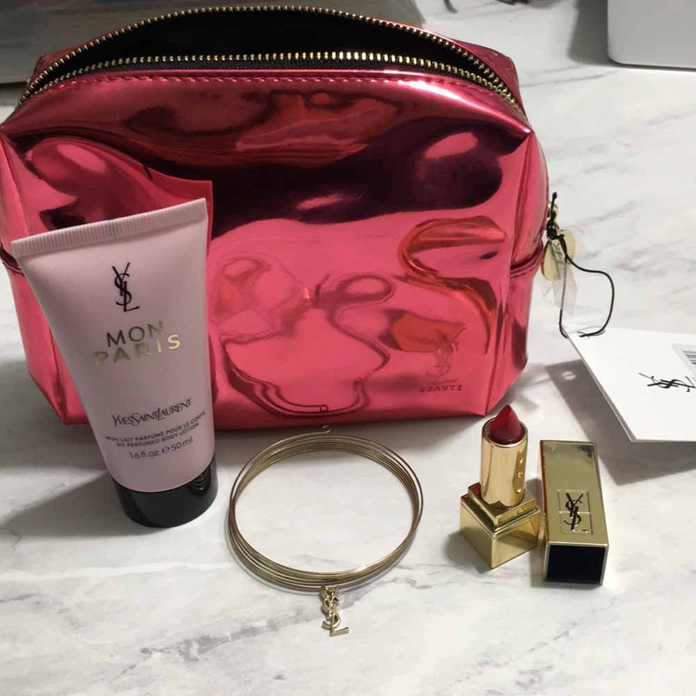 Yves Saint Laurent makeup bag